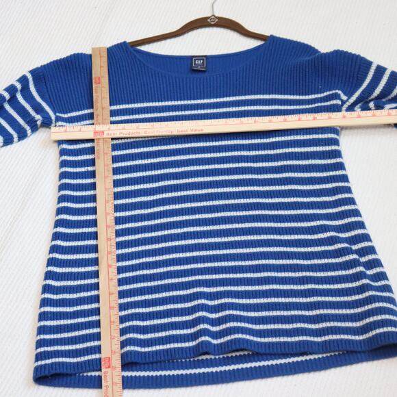 Gap Striped Cotton Sweater in Size M - Picture 3 of 7
